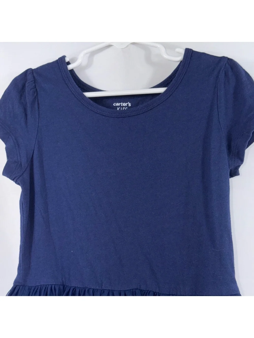 Carter’s Kid Girls Navy Tulle Dress Size 6/6X